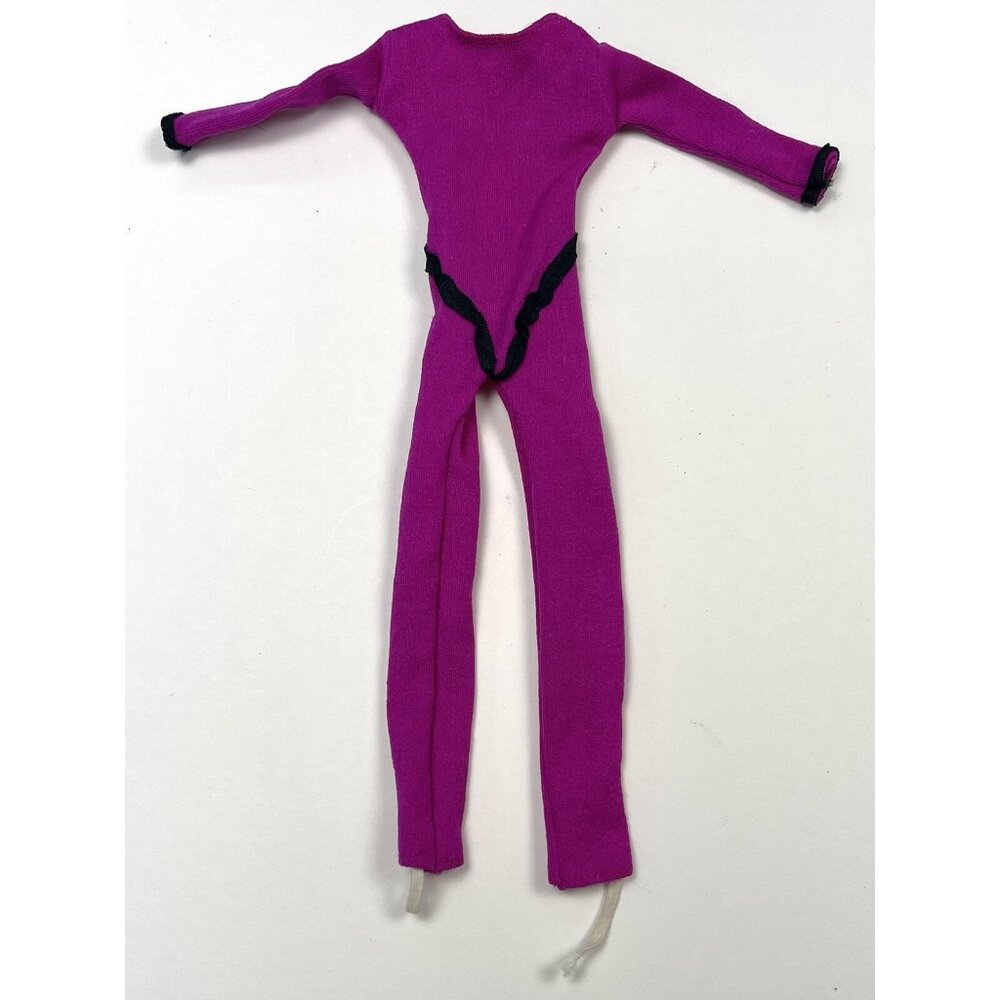 VTG Barbie & Clone Purple Full-Size Long Gymnastics LEOTARD w/ Stirrups *Read*